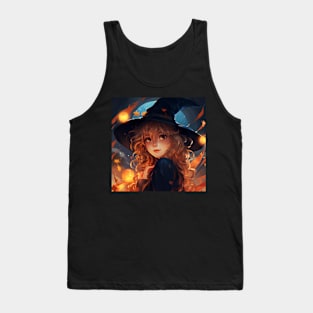 Halloween witch girl Tank Top